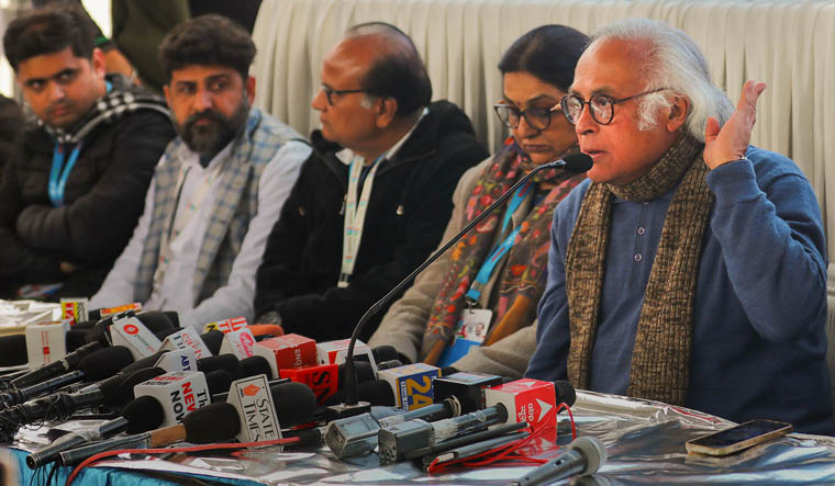 Jairam Ramesh press meet in Kashmir